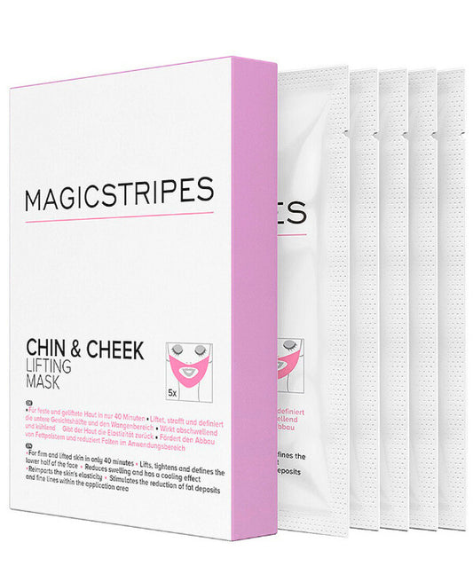 CHIN+CHEEK LIFTING MASK BOX Маска з ефектом ліфтингу для підборіддя та щік Magicstripes  5  шт