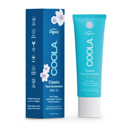 Сонцезахисний крем для обличчя "Білий чай" SPF 50 Coola  50  ml