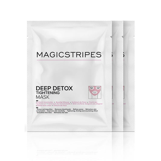 DEEP DETOX TIGHTENING MASK BOX Маска для глибокої детоксикації. Magicstripes  3  шт