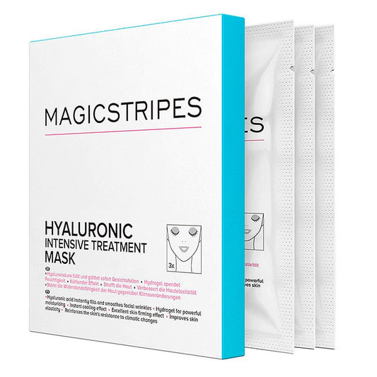 HYALURONIC TREATMENT MASK BOX Гідрогелева маска з гіалуроновою терапією. Magicstripes  3  шт